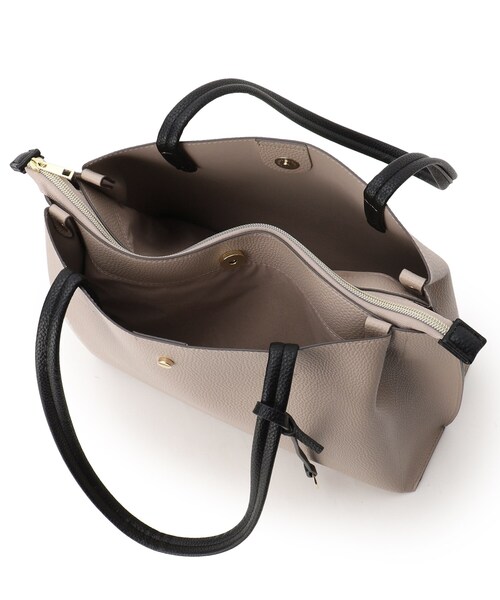 SHOO・LA・RUE（シューラルー）の「◆【軽量/A4/通勤】ふわっと軽いトートバッグ（トートバッグ・レディース・ブラック/グレー/ベージュ系4・00）」の14枚目の写真