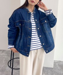 fredy emue | ノーカラーデニムジャケット(デニムジャケット)