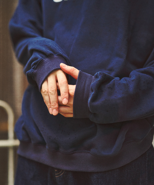 UMBRO（アンブロ）の「UMBRO / アンブロ 417別注 Sweat / スウェット（スウェット・メンズ・ネイビー/ベージュ/サックスブルー・MEDIUM/X-LARGE/LARGE）」の16枚目の写真