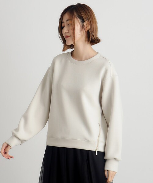 grove（グローブ）の「◆メタルサイドジッププルオーバー（Tシャツ/カットソー・レディース・ブラック/ブラウン系その他/ナチュラル・02/04/03/01/05）」の3枚目の写真