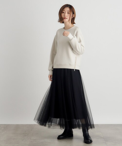 grove（グローブ）の「◆メタルサイドジッププルオーバー（Tシャツ/カットソー・レディース・ブラック/ブラウン系その他/ナチュラル・02/04/03/01/05）」の4枚目の写真