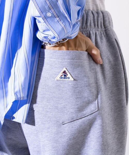 GEVACO(ゲバコ)の「【GEVACO/ゲバコ】リラックス 裏毛 ワイドスウェットパンツ ワンポイントロゴ(スウェットパンツ・メンズ・グレー/オートミール/ネイビー・M/L)」の22枚目の写真