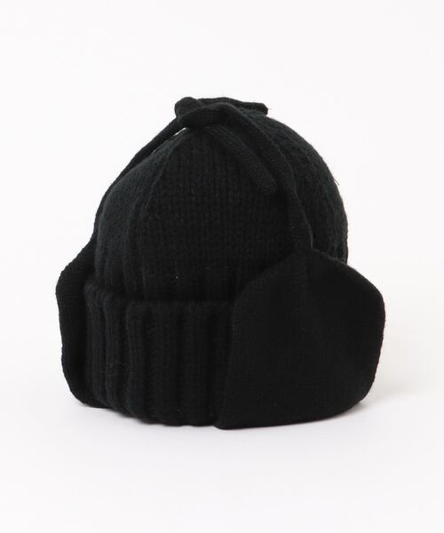 TOY　MACHINE（トイ　マシーン）の「TOY MACHINE/トイマシーン キッズ ビーニー ニット帽 ﾋﾞｰﾆｰTMC 2WAY ACRYLIC EAR 244045005（ニットキャップ/ビーニー・キッズ・ブラウン/ブラック・55-57cm）」の3枚目の写真