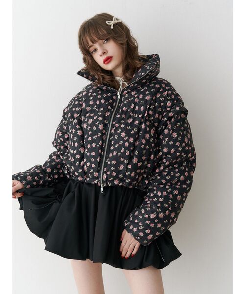 jouetie(ジュエティ)の「バルーンミニスカパン(スカート・レディース・グレー/オフホワイト/ブラック・MEDIUM)」の6枚目の写真