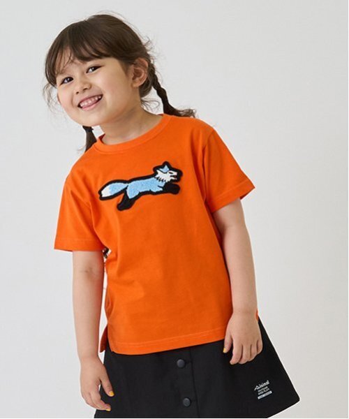 minimal(ミニマル)の「【the FOX】【防汚加工】サガラワッペンTEE(Tシャツ/カットソー・キッズ・オフホワイト/オレンジ/ブルー/パープル/フューシャピンク・100cm/110cm/120cm/130cm/140cm)」の5枚目の写真