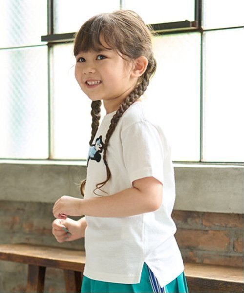 minimal(ミニマル)の「【the FOX】【防汚加工】サガラワッペンTEE(Tシャツ/カットソー・キッズ・オフホワイト/オレンジ/ブルー/パープル/フューシャピンク・100cm/110cm/120cm/130cm/140cm)」の7枚目の写真