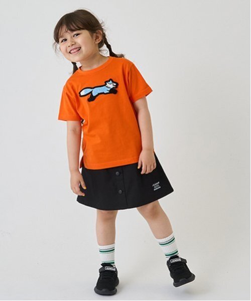 minimal(ミニマル)の「【the FOX】【防汚加工】サガラワッペンTEE(Tシャツ/カットソー・キッズ・オフホワイト/オレンジ/ブルー/パープル/フューシャピンク・100cm/110cm/120cm/130cm/140cm)」の12枚目の写真