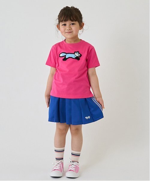 minimal(ミニマル)の「【the FOX】【防汚加工】サガラワッペンTEE(Tシャツ/カットソー・キッズ・オフホワイト/オレンジ/ブルー/パープル/フューシャピンク・100cm/110cm/120cm/130cm/140cm)」の14枚目の写真