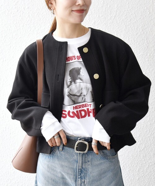 セール】SHIPS any: エア ニードル ポケット コンパクト ノーカラー