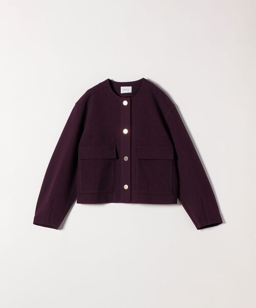 SHIPS any: エア ニードル ポケット コンパクト ノーカラー ジャケット