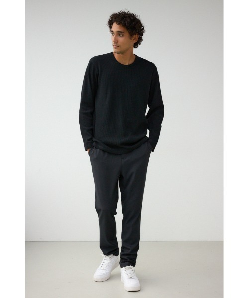 AZUL by moussy(アズールバイマウジー)の「ジョーゼットスリムパンツ(スウェットパンツ・メンズ・ブラック/グレー・MEDIUM/LARGE)」の4枚目の写真