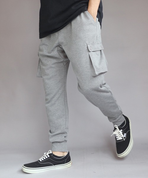８(eight)（エイト）の「ポンチサルエルカーゴパンツ（スウェットパンツ・メンズ・グレー系その他/グレー/ブラック/ネイビー/チャコールグレー/カーキ・X-LARGE/MEDIUM/SMALL/LARGE）」の10枚目の写真