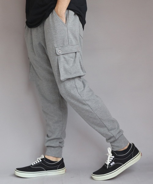 ８(eight)（エイト）の「ポンチサルエルカーゴパンツ（スウェットパンツ・メンズ・グレー系その他/グレー/ブラック/ネイビー/チャコールグレー/カーキ・X-LARGE/MEDIUM/SMALL/LARGE）」の11枚目の写真