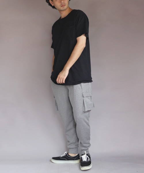 ８(eight)（エイト）の「ポンチサルエルカーゴパンツ（スウェットパンツ・メンズ・グレー系その他/グレー/ブラック/ネイビー/チャコールグレー/カーキ・X-LARGE/MEDIUM/SMALL/LARGE）」の14枚目の写真