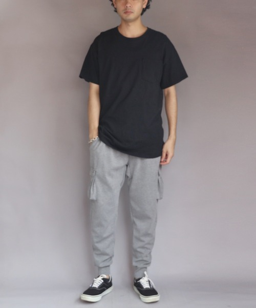 ８(eight)（エイト）の「ポンチサルエルカーゴパンツ（スウェットパンツ・メンズ・グレー系その他/グレー/ブラック/ネイビー/チャコールグレー/カーキ・X-LARGE/MEDIUM/SMALL/LARGE）」の15枚目の写真