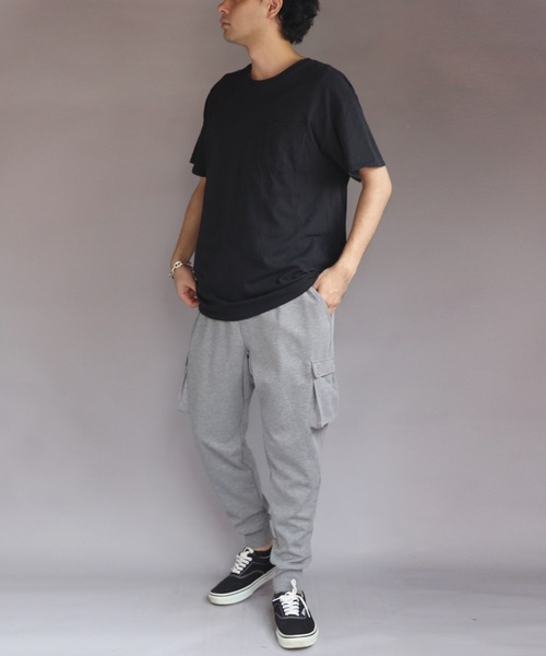 ８(eight)（エイト）の「ポンチサルエルカーゴパンツ（スウェットパンツ・メンズ・グレー系その他/グレー/ブラック/ネイビー/チャコールグレー/カーキ・X-LARGE/MEDIUM/SMALL/LARGE）」の18枚目の写真