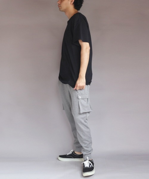 ８(eight)（エイト）の「ポンチサルエルカーゴパンツ（スウェットパンツ・メンズ・グレー系その他/グレー/ブラック/ネイビー/チャコールグレー/カーキ・X-LARGE/MEDIUM/SMALL/LARGE）」の19枚目の写真