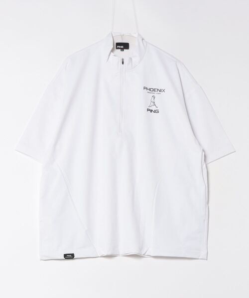 【セール】【PING APPAREL】半袖ハーフジップブルゾン ＜PERFORMANCE＞ (MENS)（ブルゾン）｜PING（ピン）