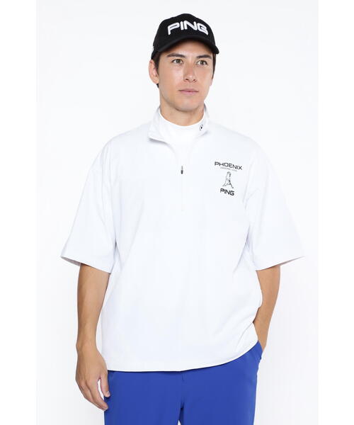 【セール】【PING APPAREL】半袖ハーフジップブルゾン <PERFORMANCE> (MENS)(ブルゾン)|PING(ピン) 【セール】【PING APPAREL】半袖ハーフジップブルゾン <PERFORMANCE> (MENS)(ブルゾン)|PING(ピン)