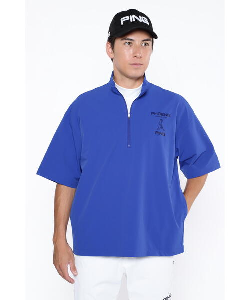【セール】【PING APPAREL】半袖ハーフジップブルゾン <PERFORMANCE> (MENS)(ブルゾン)|PING(ピン) 【セール】【PING APPAREL】半袖ハーフジップブルゾン <PERFORMANCE> (MENS)(ブルゾン)|PING(ピン)