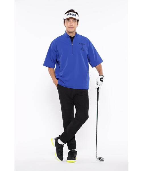【セール】【PING APPAREL】半袖ハーフジップブルゾン <PERFORMANCE> (MENS)(ブルゾン)|PING(ピン) 【セール】【PING APPAREL】半袖ハーフジップブルゾン <PERFORMANCE> (MENS)(ブルゾン)|PING(ピン)
