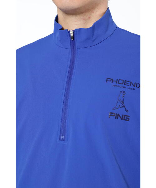 【セール】【PING APPAREL】半袖ハーフジップブルゾン <PERFORMANCE> (MENS)(ブルゾン)|PING(ピン) 【セール】【PING APPAREL】半袖ハーフジップブルゾン <PERFORMANCE> (MENS)(ブルゾン)|PING(ピン)