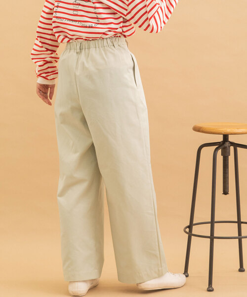 POU DOU DOU（プードゥドゥ）の「タックストレートパンツ（スラックス・レディース・ダークグレー/モカ/キナリ・M）」の7枚目の写真