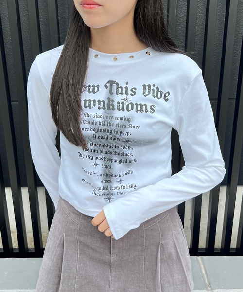 vetememes ロンT HEAVY WEIGHT PRINT LS TEEヘビー ウェイト プリント ロング