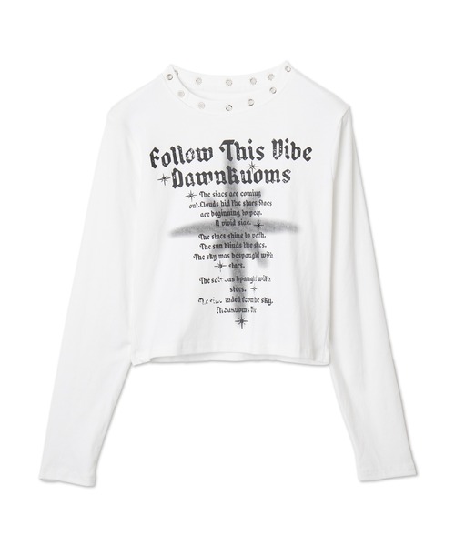 ロンT出品しました ハトメネックデザインロンT（Tシャツ/カットソー）｜Figments