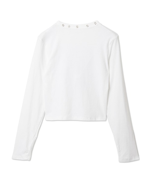 Figments(フィグメンツ)の「ハトメネックデザインロンT(Tシャツ/カットソー・レディース・ブラック/ホワイト・FREE)」の11枚目の写真