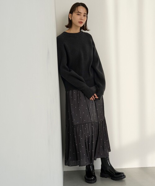 UNFILO（アンフィーロ）の「シャイニースカート（スカート・レディース・スカイブルー系/グレー系/ブラック系5/ゴールド系/シルバー系・MEDIUM/SMALL/X-SMALL）」の10枚目の写真