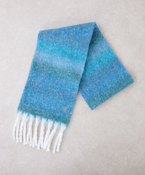 PAPILLONNER（パピヨネ）の「グラデーションマフラー（マフラー・レディース・ブラウン/ブルー・FREE）」の12枚目の写真