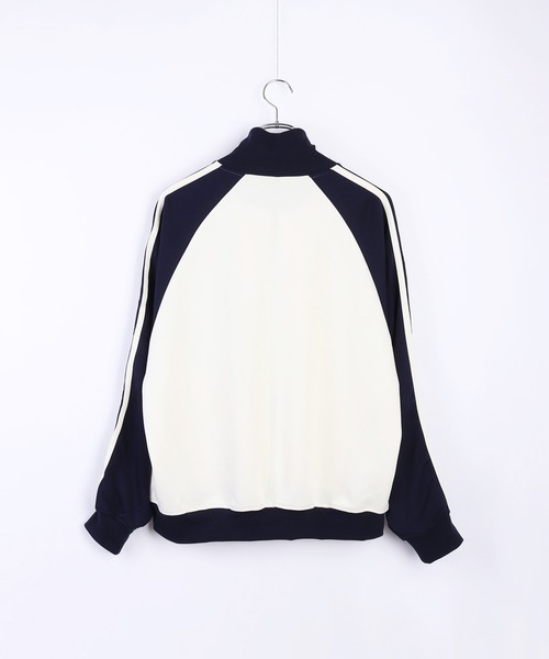 WESTSEA（ウエストシー）の「ラグランスリーブ トラックジャケット 肩ライン ワンポイント刺繍（ジャージ・メンズ・ワインレッド/ネイビー/ネイビー系/ブラック・M/L）」の16枚目の写真