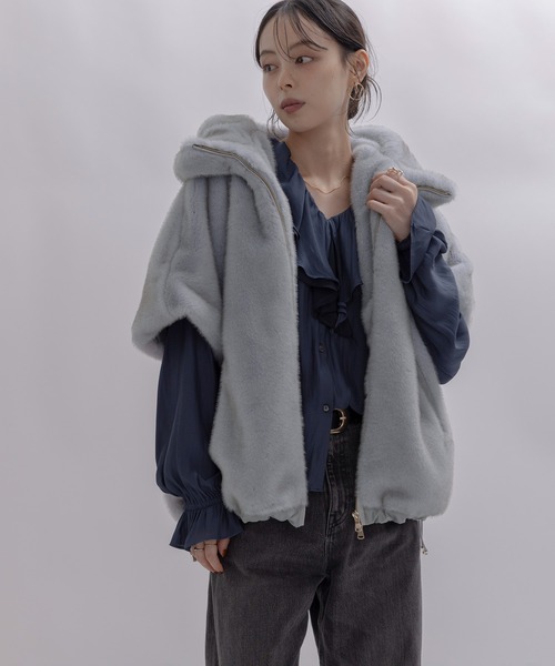 Eimee Law（エイミーロウ）の「ミンクファー フーディドロスト