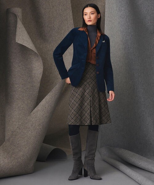BROOKS BROTHERS（ブルックスブラザーズ）の「ウール グレンチェック Aラインスカート（スカート・レディース・ブラウン・4/2/0）」の6枚目の写真