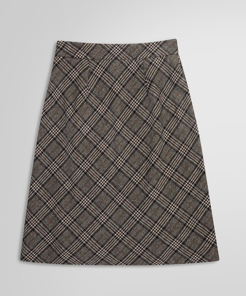 BROOKS BROTHERS（ブルックスブラザーズ）の「ウール グレンチェック Aラインスカート（スカート・レディース・ブラウン・4/2/0）」の8枚目の写真