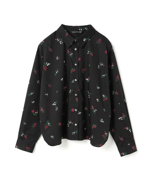 ミズイロインド 21SS 小花柄 スモールフラワープリント シャツ チュニック ミズイロインド 21SS 小花柄 スモールフラワープリント シャツ