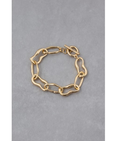 AZUL by moussy(アズールバイマウジー)の「ニュアンスシェイプドチェーンブレスレット(ブレスレット・レディース・ゴールド系その他/シルバー・FREE)」の8枚目の写真