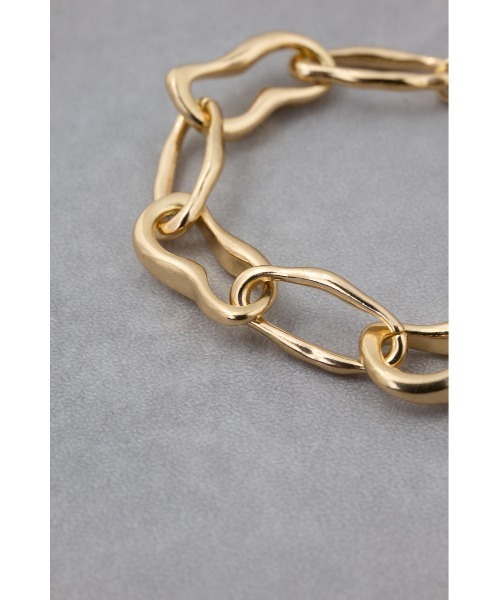AZUL by moussy(アズールバイマウジー)の「ニュアンスシェイプドチェーンブレスレット(ブレスレット・レディース・ゴールド系その他/シルバー・FREE)」の9枚目の写真