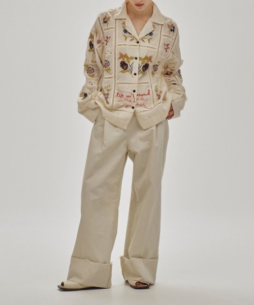 TODAYFUL Cotton Wide Pants 2色