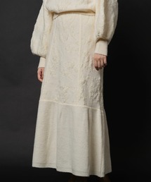 WILLFULLY | boucle flower jacquard mermaid SK(スカート)