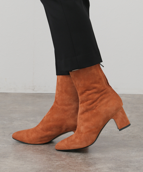 FABIO RUSCONI ショートブーツ　キャメル色 38 【美品】SALE❗️ plage（プラージュ）の「FABIO RUSCONI/ファビオルスコーニ SUEDE