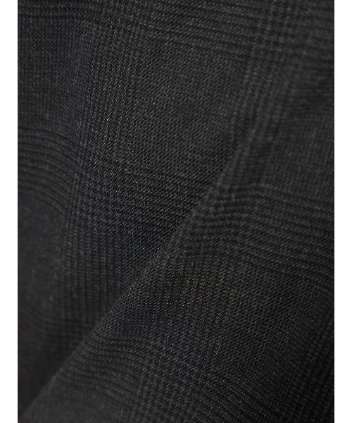 HARUYAMA(ハルヤマ)の「【ストレッチ】パンツ ノータック【セットアップ商品有】ウォッシャブル ウエストゴム仕様 グレンチェック TOKYO RUN 通年(スラックス・メンズ・チャコールグレー・LL/M/L)」の2枚目の写真