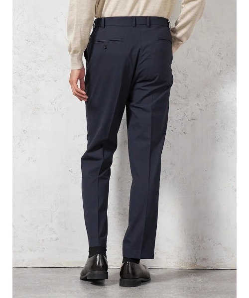 HARUYAMA(ハルヤマ)の「【ストレッチ】パンツ ノータック【セットアップ商品有】ウォッシャブル ウエストゴム仕様 グレンチェック TOKYO RUN 通年(スラックス・メンズ・チャコールグレー・LL/M/L)」の12枚目の写真