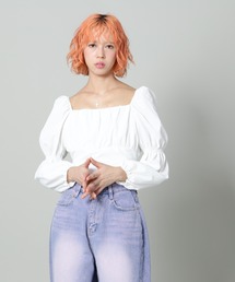 tシャツ SIS/エスアイエス/ギャザートップス レディース メンズ SIS｜エスアイエスのTシャツ/カットソー（長袖）通販 - ZOZOTOWN