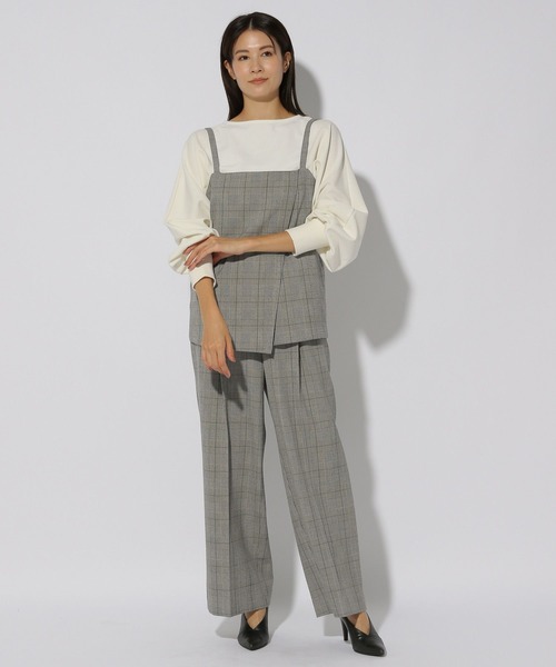 Elura（エルーラ）の「スリムウォームキャミ/249475（キャミソール・レディース・ブラック系その他/ダークネイビー/ライトグレー・FREE）」の3枚目の写真