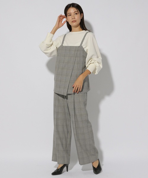 Elura（エルーラ）の「スリムウォームキャミ/249475（キャミソール・レディース・ブラック系その他/ダークネイビー/ライトグレー・FREE）」の5枚目の写真