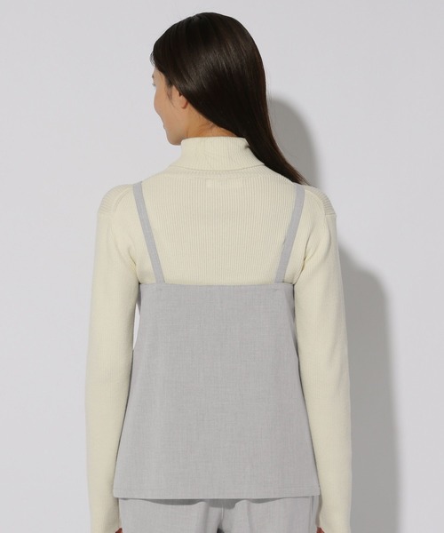 Elura（エルーラ）の「スリムウォームキャミ/249475（キャミソール・レディース・ブラック系その他/ダークネイビー/ライトグレー・FREE）」の10枚目の写真