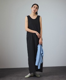 SALON adam et rope' | [25SS]GENTLE SILKノースリーブワンピース【セットアップ対応】(ワンピース)