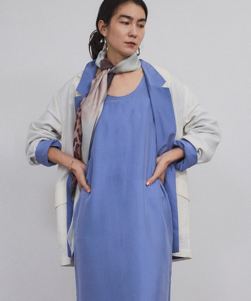 サロンアダムエロペ　　ノースリーブワンピース【GENTLE SILK】 楽天市場】[25SS]GENTLE SILKノースリーブワンピース